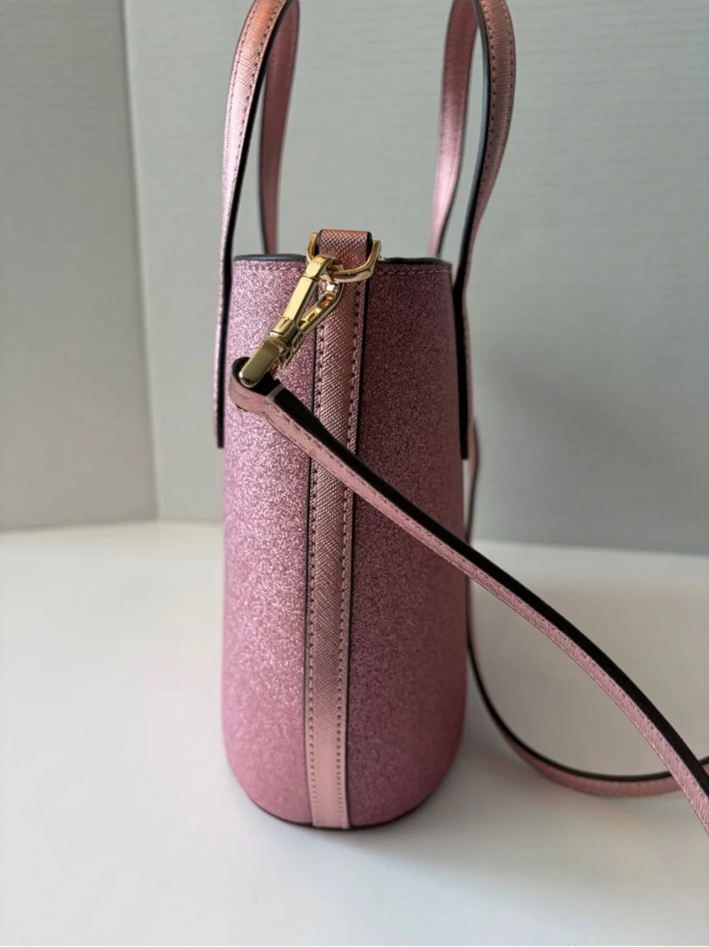 Kate Spade New York Glimmer Small Zip‎ Satchel in Mitten Pink